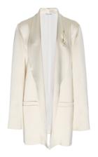 Oscar De La Renta Oversized Scarf-accented Jersey Jacket