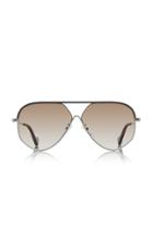 Loewe Aviator-style Silver-tone Sunglasses