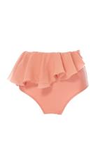 Agua De Coco High Waisted Ruffle Bikini Bottoms