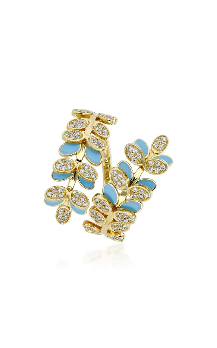 Aisha Baker Victory Dance 18k Gold, Diamond And Enamel Ring