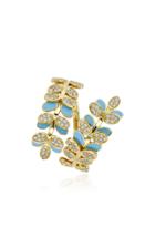 Aisha Baker Victory Dance 18k Gold, Diamond And Enamel Ring