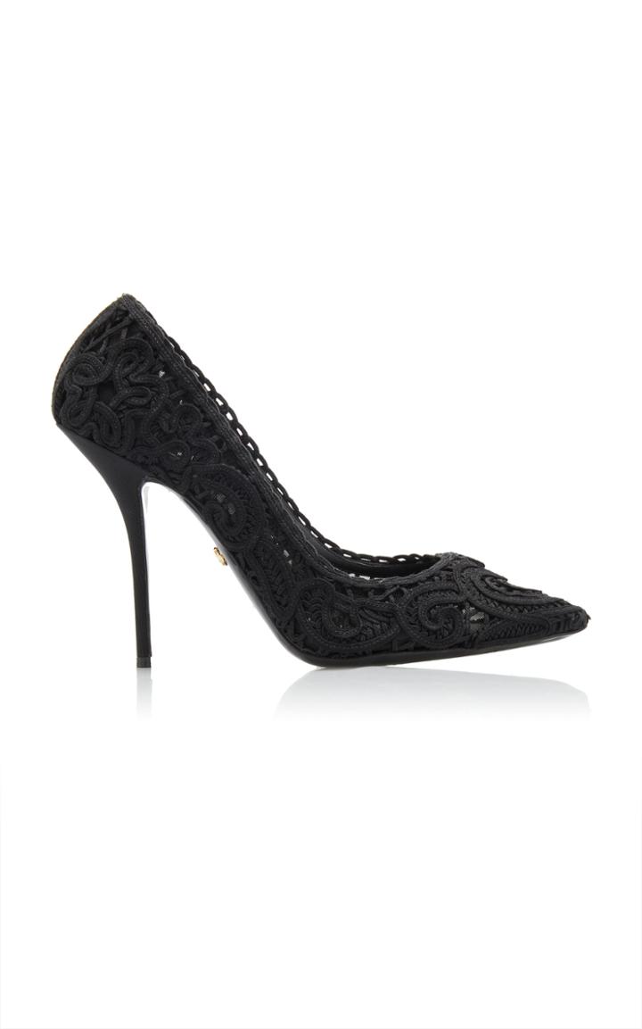 Dolce & Gabbana Embroidered Lace Pumps