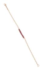 Moda Operandi Monica Rich Kosann 18k Rose Gold Luck Ruby Petite Poesy Bracelet