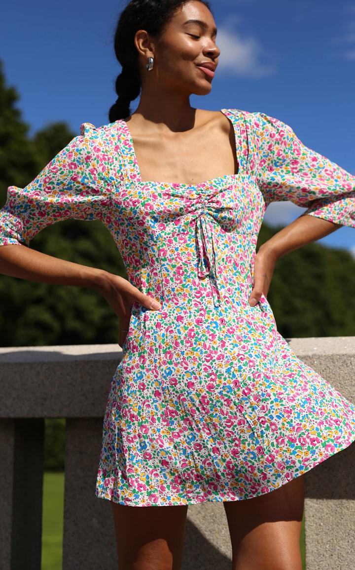 Moda Operandi Rixo Larissa Floral Crepe Mini Dress