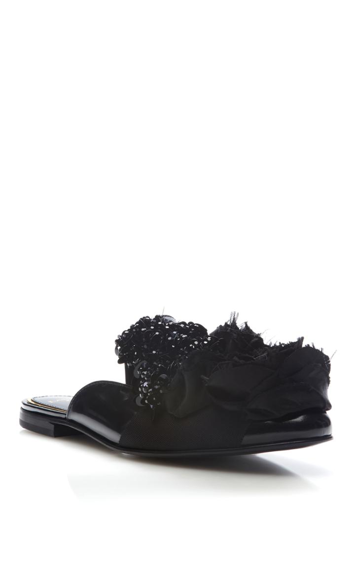 Lanvin Embroidered Slippers