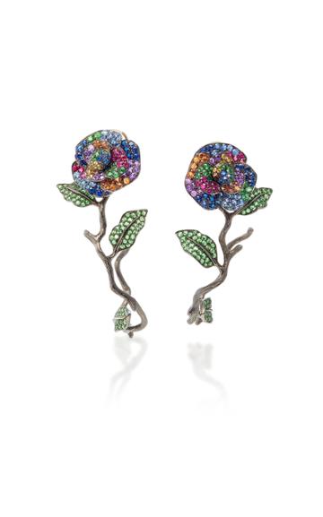 Lydia Courteille One-of-a-kind Flowers Earrings