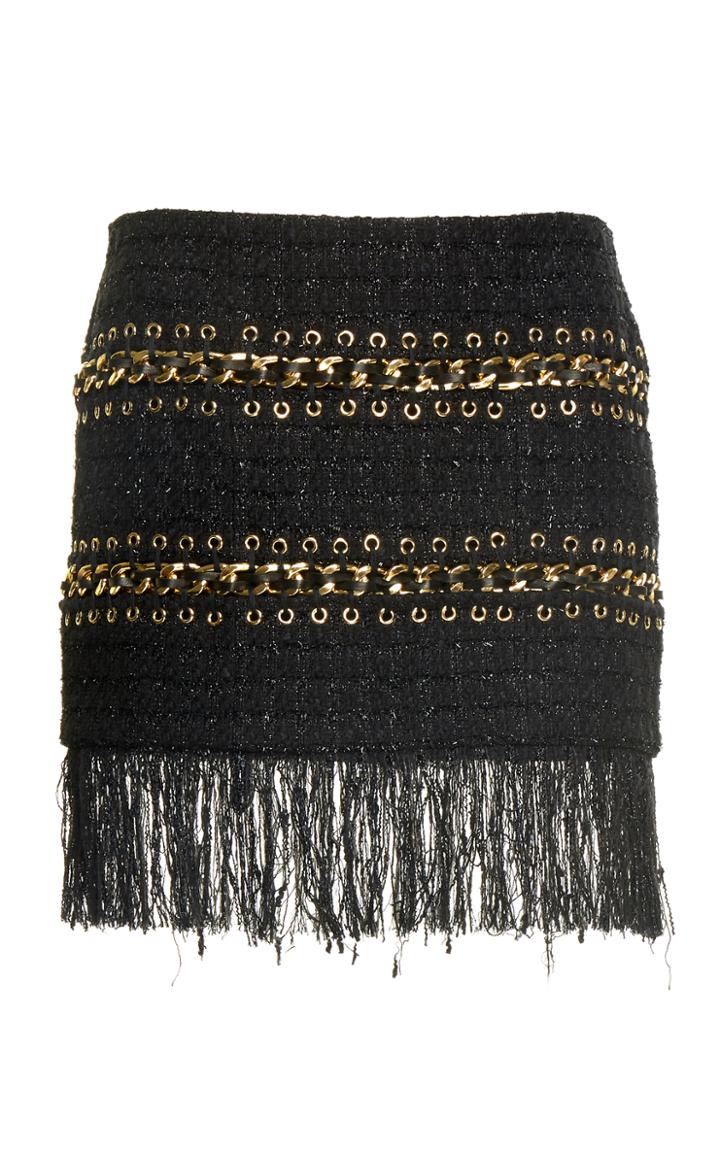 Balmain Chain Fringed Skirt