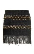 Balmain Chain Fringed Skirt