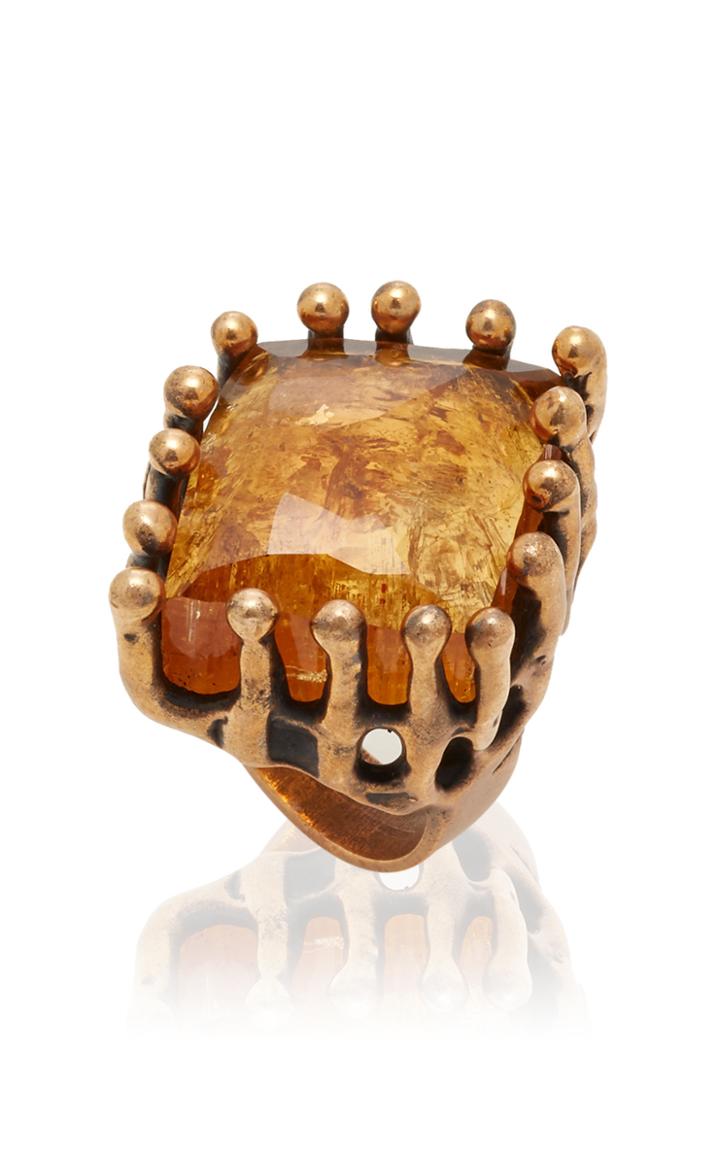 Moda Operandi Lisa Eisner One Of A Kind Imperial Topaz Zoo Spore Ring