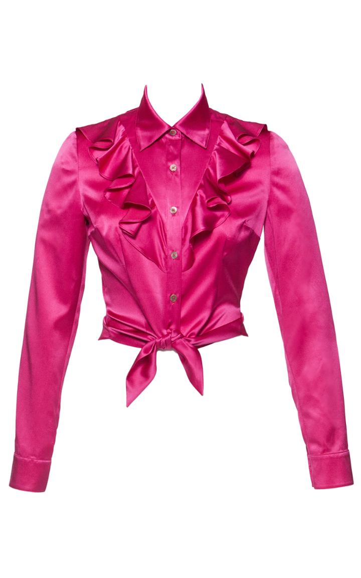 Lena Hoschek Cropped Ruffle Blouse