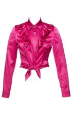 Lena Hoschek Cropped Ruffle Blouse