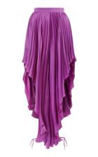 Moda Operandi Balmain Pleated Satin Open-side Pants Size: 34