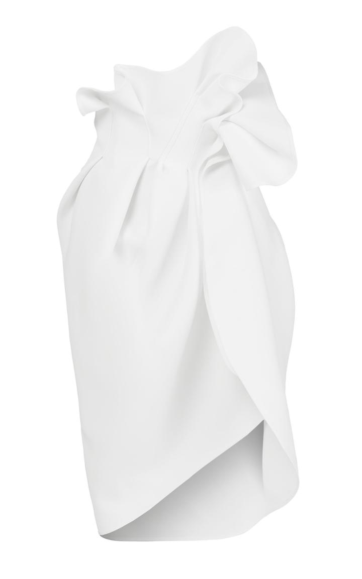 Maticevski Urious Ruffled Cady Midi Skirt