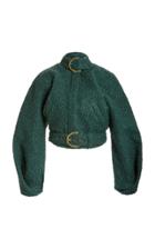 Cult Gaia Joan Cropped Faux Shearling Jacket
