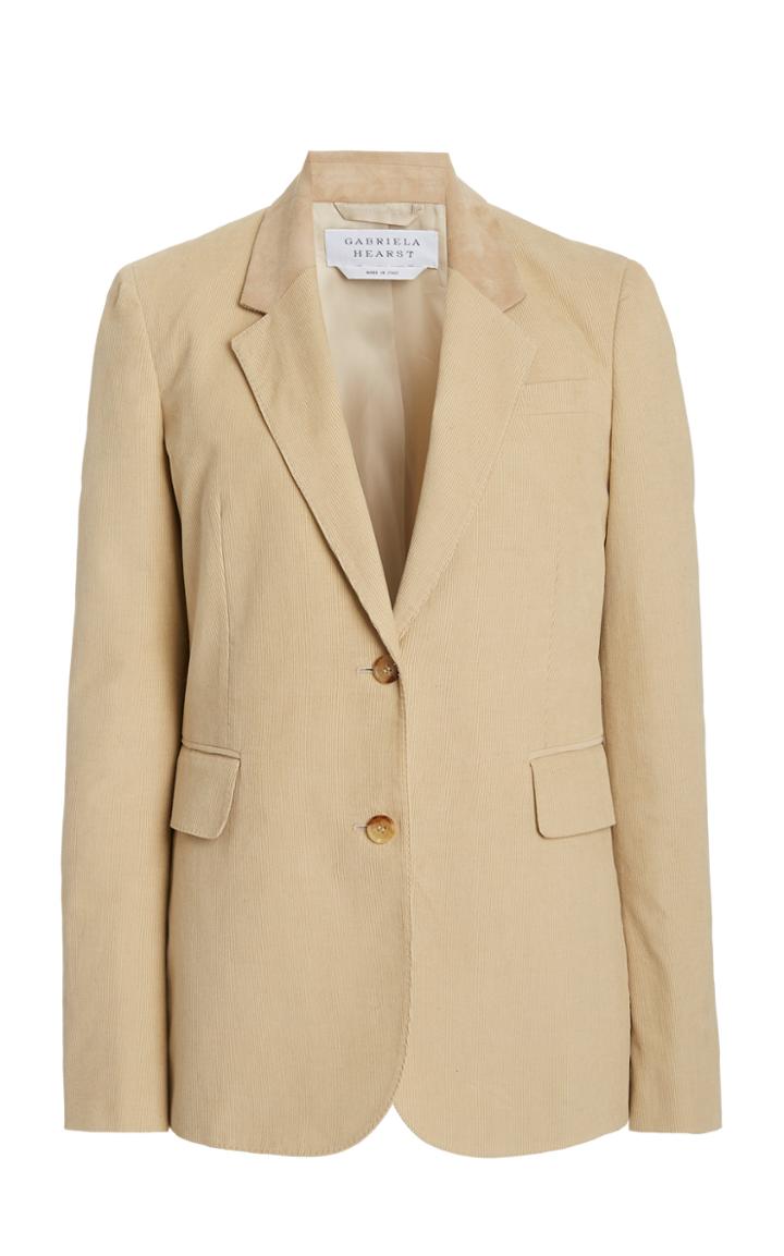 Moda Operandi Gabriela Hearst Sophie Organic Cotton Corduroy Blazer