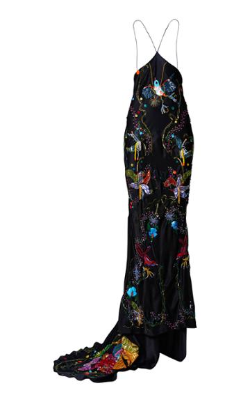 Romance Was Born Mad Love Embellished Silk Gown