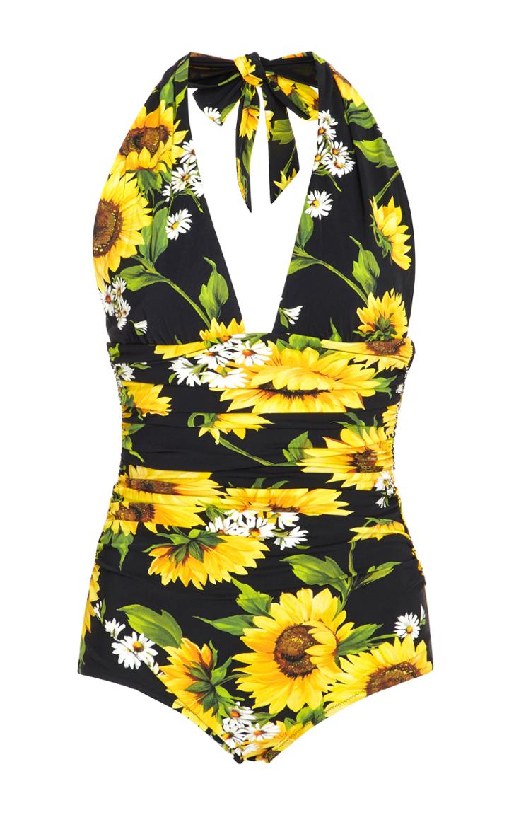Dolce & Gabbana Floral-print One-piece Swimsuit