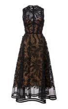 Elie Saab A-line Lace Midi Dress
