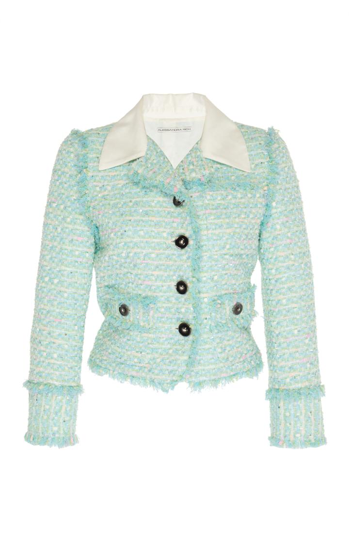 Alessandra Rich Tweed Short Jacket