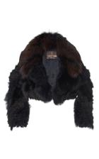 Roberto Cavalli Cropped Mink Fur Jacket