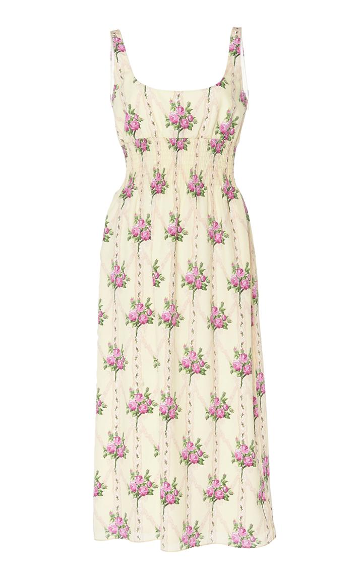 Emilia Wickstead Giovanna Silk Midi Dress