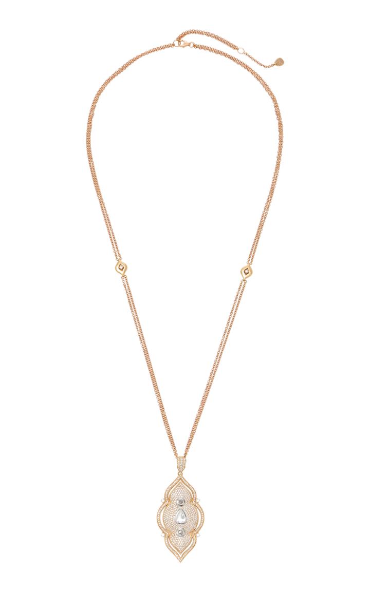 Sara Weinstock White Diamond Taj Necklace