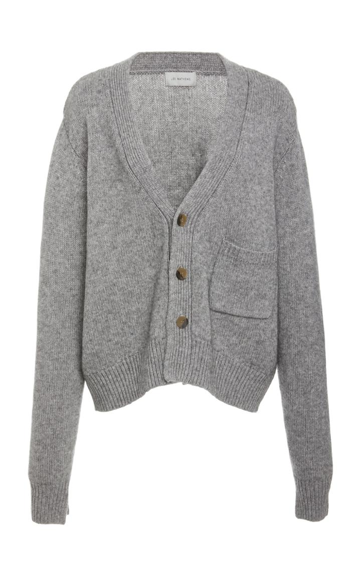 Lee Mathews Chunky Wool Cashmere Cardigan
