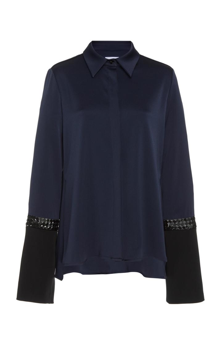 Galvan Bead-embellished Crepe Blouse