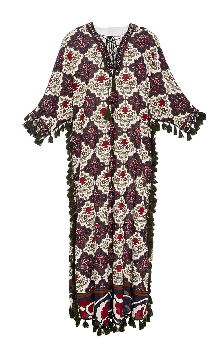 Rhode Resort Casu Lace Up Tassel Caftan