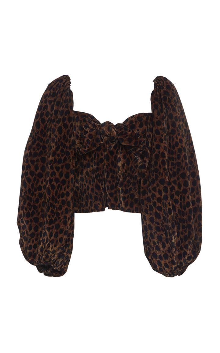 Attico Ruffled Plisse Top