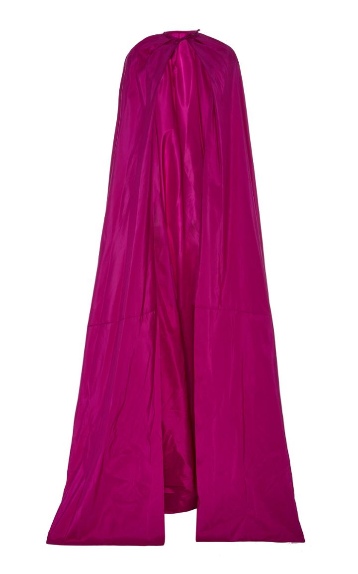 Naeem Khan Silk Maxi Cape
