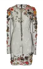 Versace Floral Tulle Dress