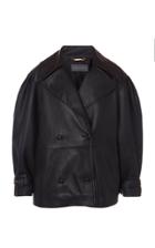 Moda Operandi Alberta Ferretti Double-breasted Leather Jacket
