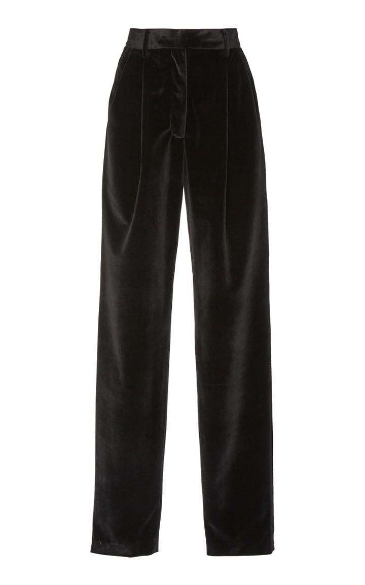 Prabal Gurung Simone Belted Velvet Trousers