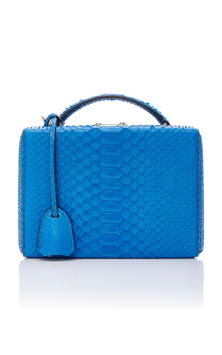 Mark Cross Python Small Grace Box Bag