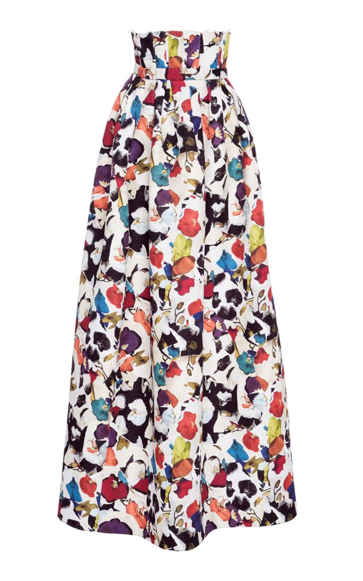 Jonathan Cohen Orchid Collage Jacquard Ball Skirt