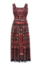 Anna Sui Who's That Pussycat? Satin Stripe Dress