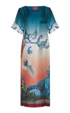 For Restless Sleepers Efialte Printed Silk Midi Dress