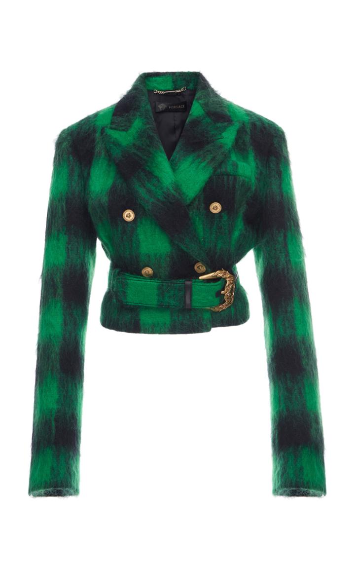 Versace Mohair Tartan Jacket