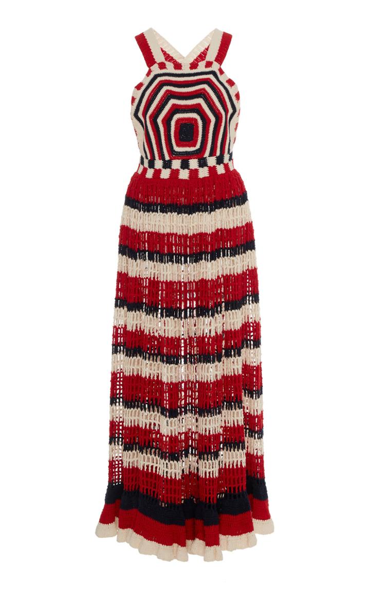 Ulla Johnson Paz Crocheted Cotton Midi Dress