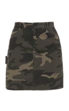 Atm High-waisted Camouflage Cotton-twill Mini Skirt