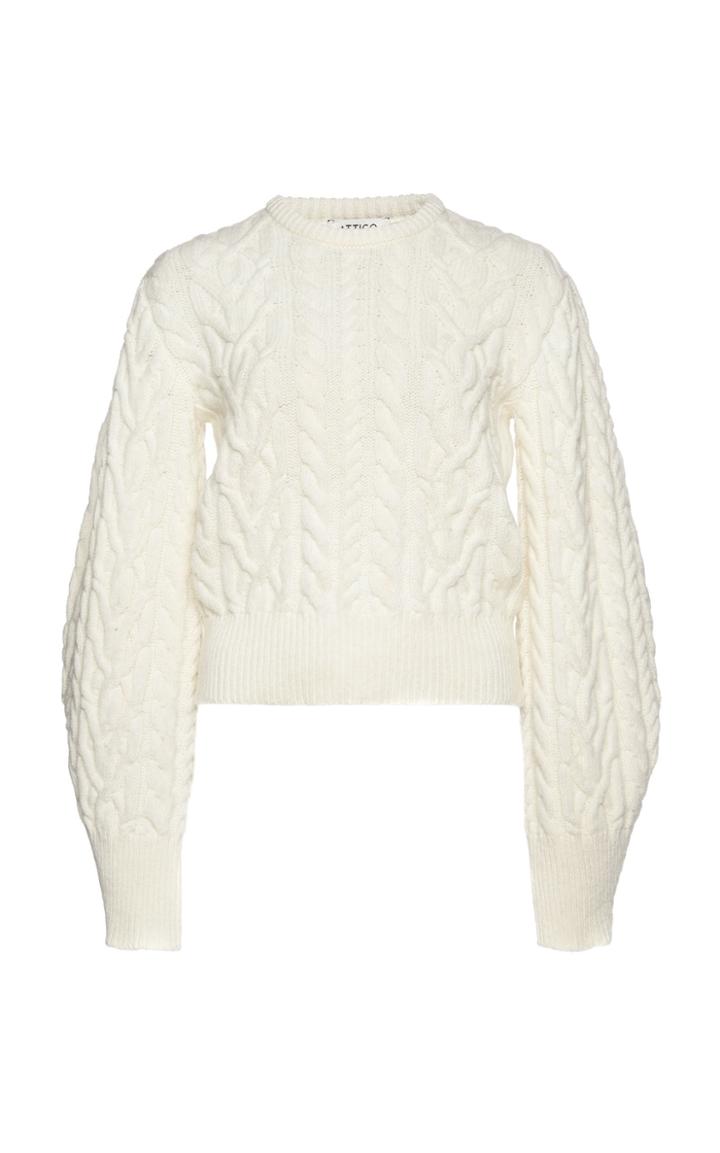 Attico Cable-knit Wool Sweater