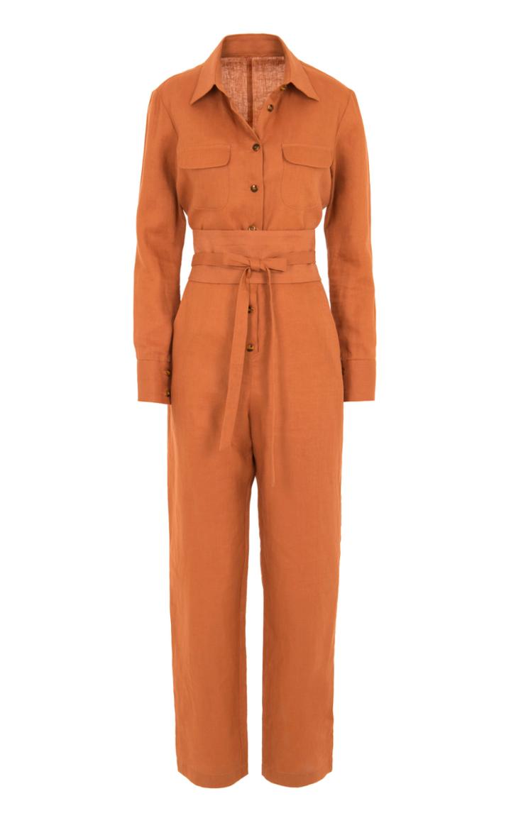 Usisi Edna Linen Jumpsuit Size: M
