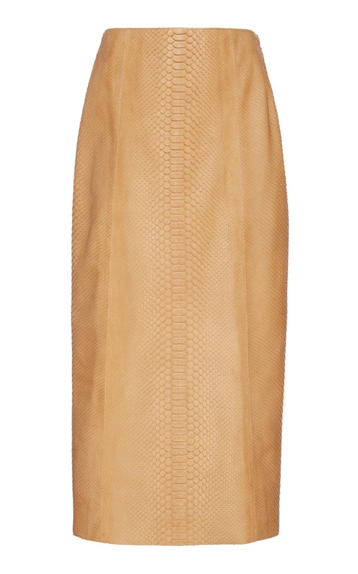 Moda Operandi The Row Jenna Python Midi Skirt Size: 2