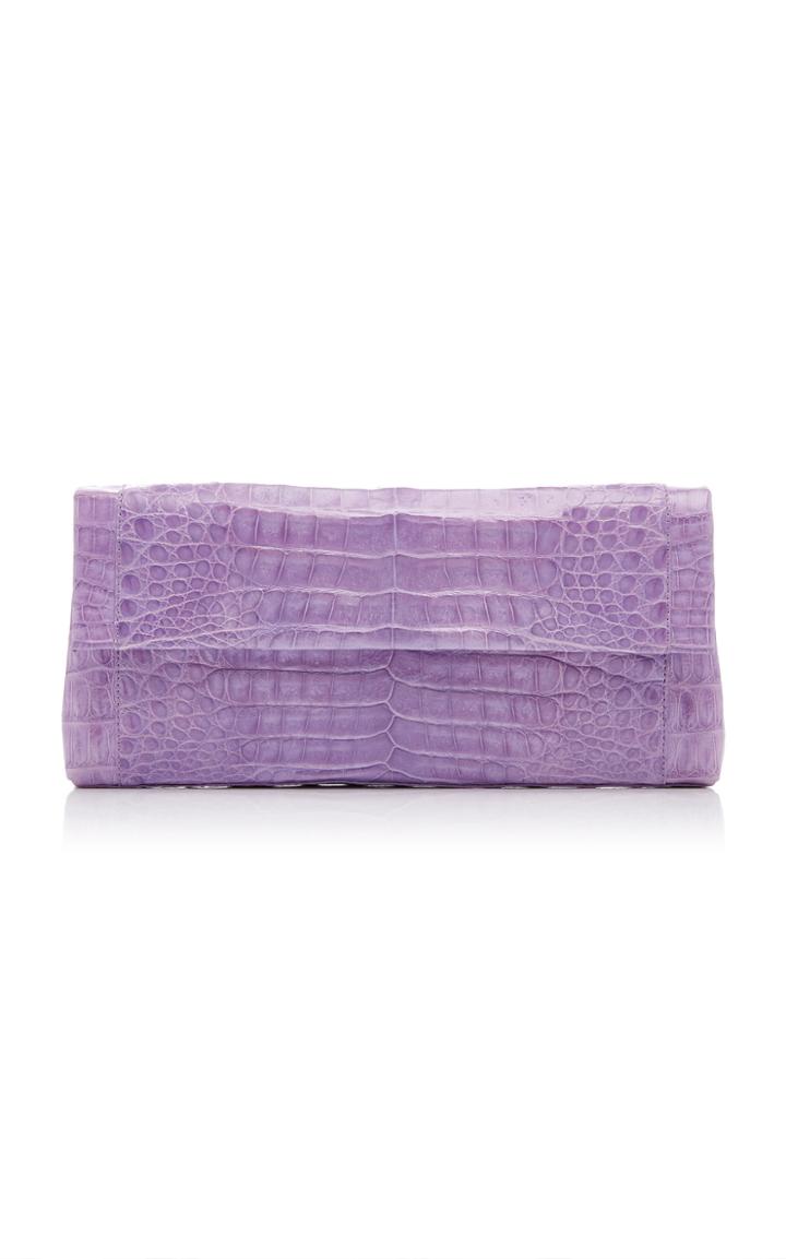 Nancy Gonzalez Crocodile Envelope Clutch