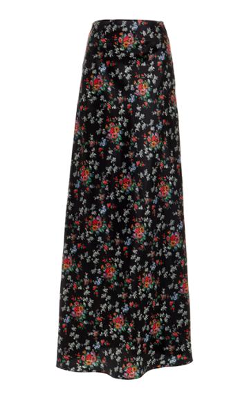 Brock Collection Sophie Rose Chine Taffeta Skirt