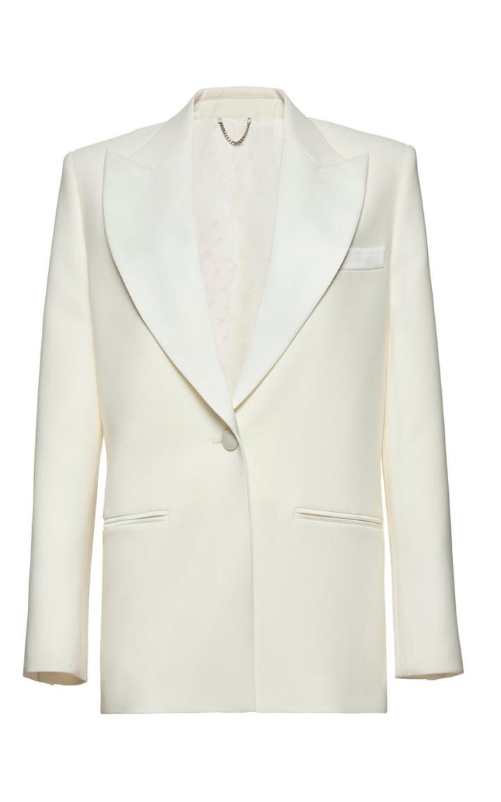 Moda Operandi Magda Butrym Shawl Collar Wool Silk Blazer