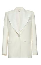 Moda Operandi Magda Butrym Shawl Collar Wool Silk Blazer