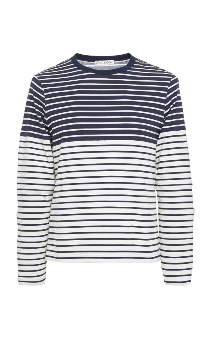 Jw Anderson Striped Jersey T-shirt