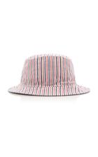 Thom Browne Reversible Striped Cotton-seersucker Bucket Hat